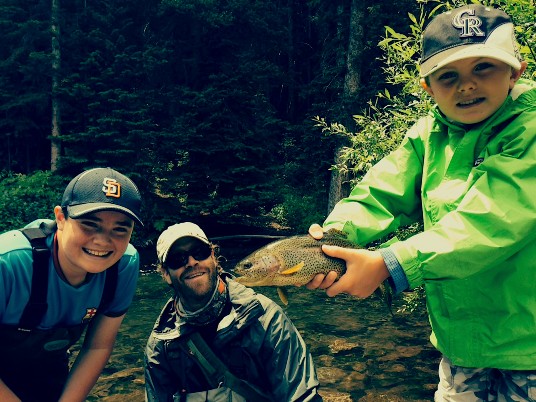 Family Fishing Tours of lakes around Aspen Colorado