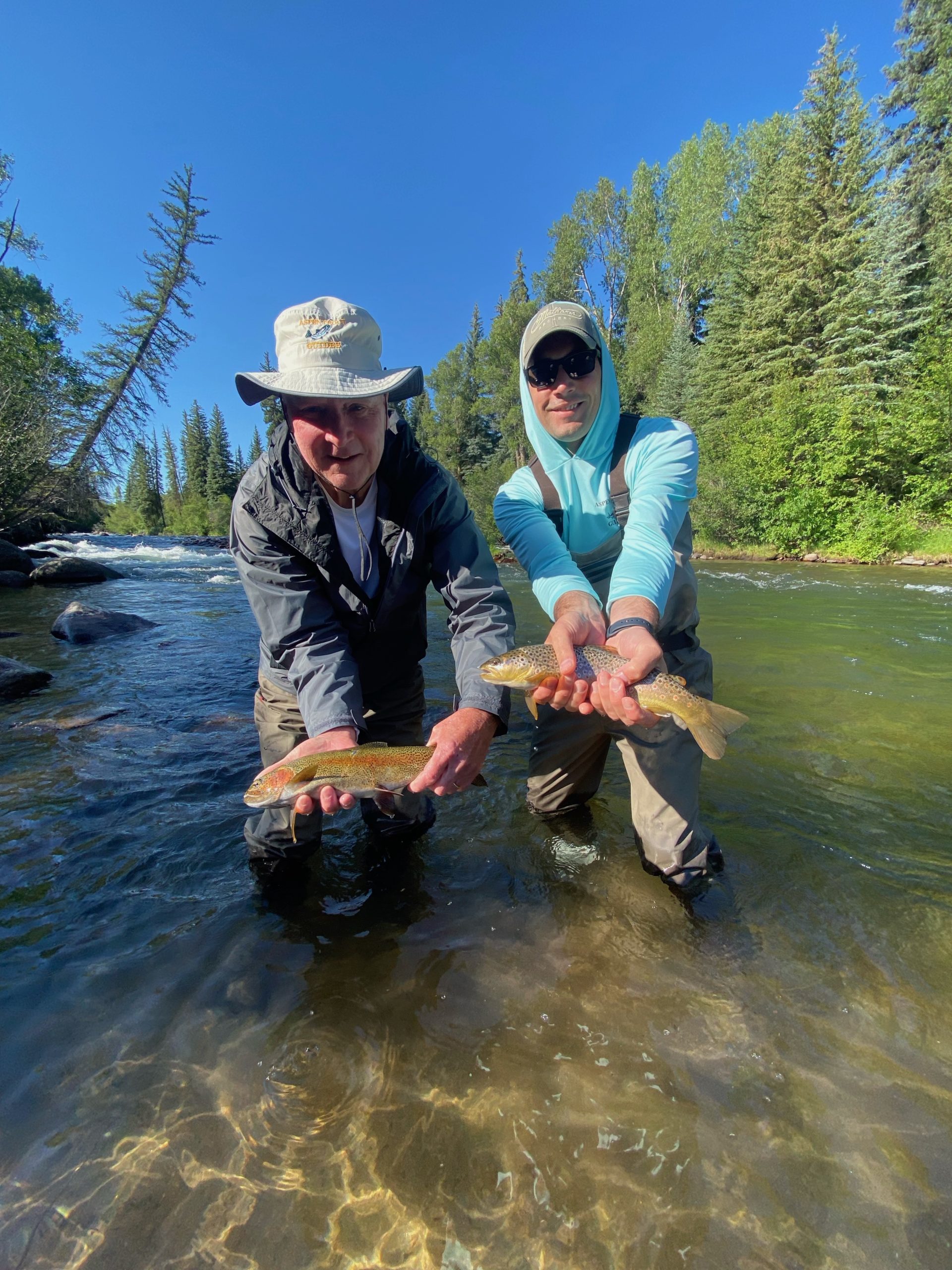 Aspen Trout Guides fishing in Colorado river