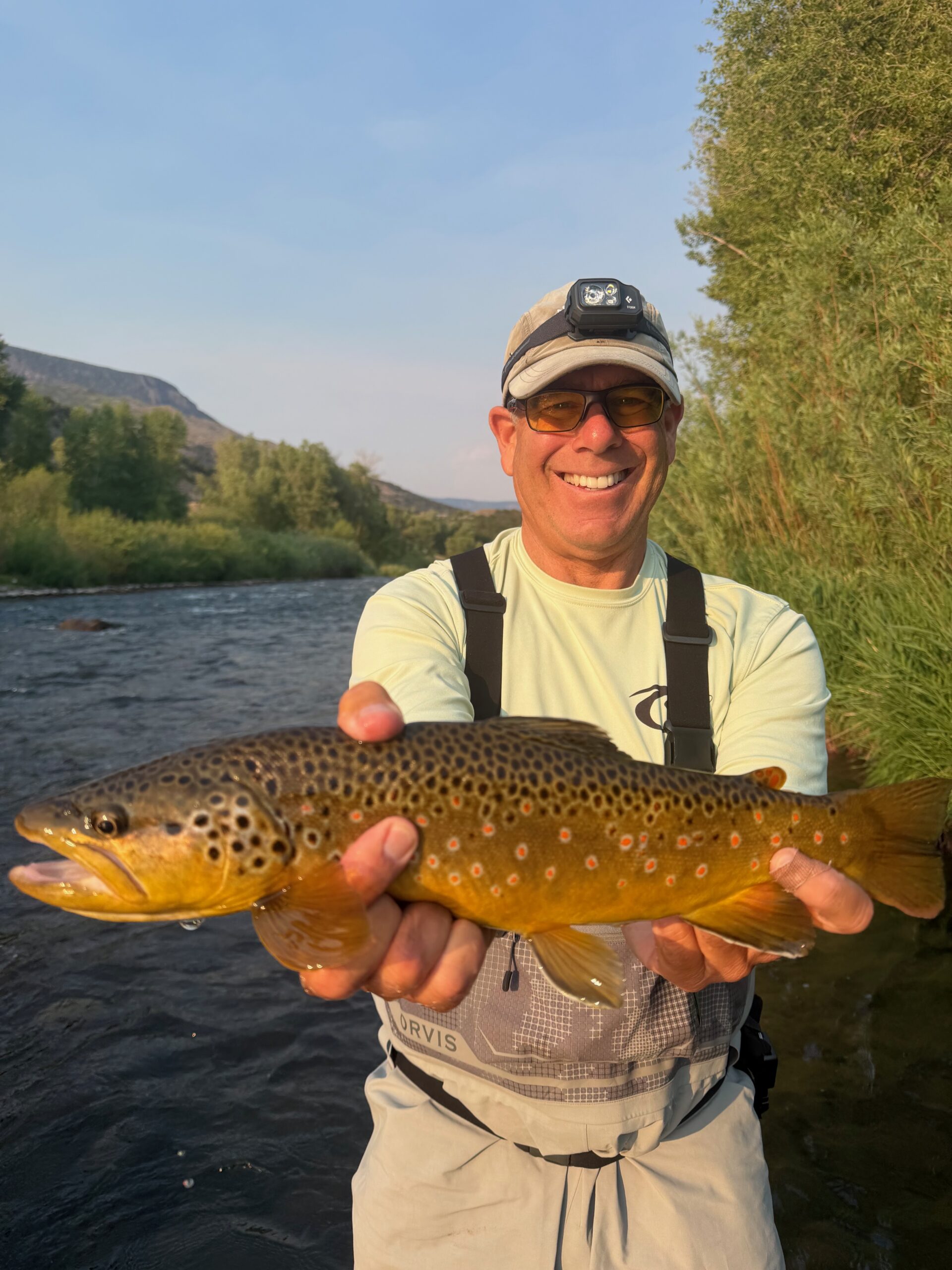 Aspen Trout Guide Jef at the Fork River